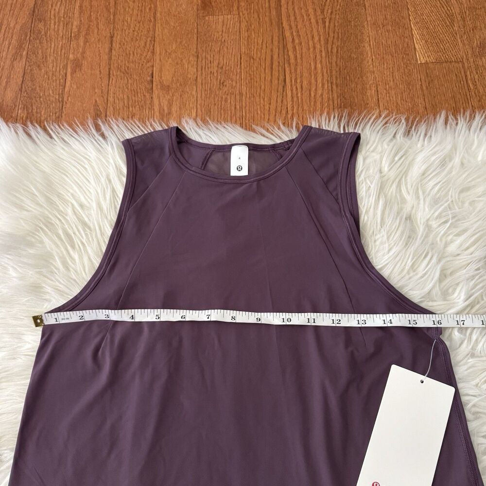 Lululemon Sculpt Cropped Tank Women’s Size 4 Flowy Grape Thistle Quick Dry NWT - Picture 8 of 11